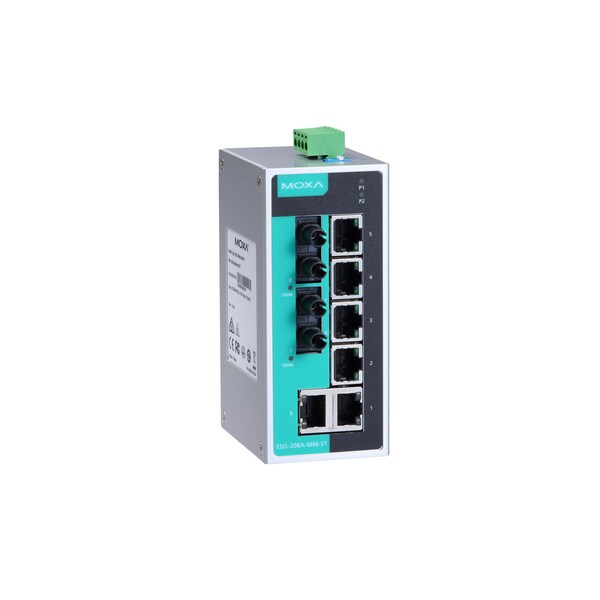 Unmgd Eth. Swtch W/ 6 10/100Baset(X)Ports, M1Eds208Ammst